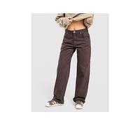 Unlike Humans Mid-Rise Loose Jeans - Brown - Womens 8