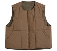 Unlikely Dry Goods Men's Reversible Utility Vest Brown Medium