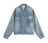 Unlikely Dry Goods Men's Time Travel Trucker Jacket Vintage Indigo 1977 Wash