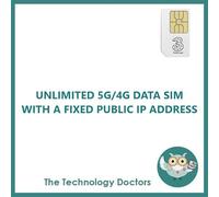 Unlimited Three 5G Data with a Fixed Public IP Address - NO speed caps, fastest available speeds