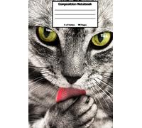 Unlined Cat Composition Notebook: Unruled Paper Notebook | Blank Workbook with no lines Journal for Kids, Teens, Students, Children, Girls, Boys, Adults | Soft Animal Cover Diary, Gift, Notepad