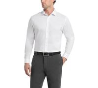 UNLISTED Kenneth Cole Men's Dress Shirt Big and Tall Solid, White, 18" Neck 34"-35" Sleeve