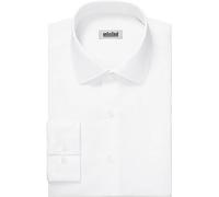 UNLISTED Men's Dress Shirt Slim Fit Solid, White, 15"-15.5" Neck 32"-33" Sleeve
