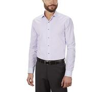 UNLISTED Men's Dress Shirt Slim Fit Solid, Lilac, 18"-18.5" Neck 34"-35" Sleeve