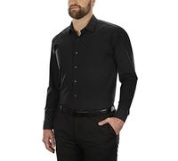 UNLISTED Men's Dress Shirt Solid, Black, 18"-18.5" Neck 34"-35" Sleeve