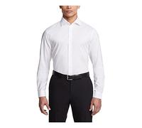 UNLISTED Men's Dress Shirt Solid, White, 16"-16.5" Neck 36"-37" Sleeve