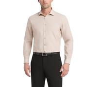 UNLISTED Men's Slim Fit Solid Spread Collar Dress Shirt, Almond, 14"-14.5" Neck 32"-33" Sleeve