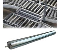 Unloading Pulley Conveyor Roller,5-20 Pack Conveyor Rollers - 1" Diameter Stainless Steel Industrial Rollers for Woodworking, Pet Fences, Conveyor Replacement - 250mm/9.8in Powerless Move