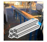 Unloading Pulley Conveyor Roller,Heavy Duty Conveyor Rollers Replacement - 1.3" to 2.4" Diameter, 35.4" Length, DIY Roller Spare Parts for Assembly Line, Warehouse, Post Office Use