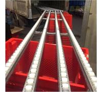 Unloading Pulley Conveyor Roller,Light-Duty Roller Conveyor, Unpowered Steel Frame with ABS Plastic Rollers, Anti-Rust, 40cm Width x 200cm Length - Ideal for Efficient Material Handling a