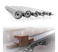 Unloading Pulley Heavy Duty Galvanized Stainless Steel Rollers 5 Pcs Replacement Conveyor Rollers for Material Handling, Conveyor Systems(Dia 38MM/1.5'',L 500MM(19.7in))