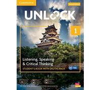 Unlock Level 1 Listening, Speaking and Critical Thinking Student's Book with Digital Pack: poziom A1