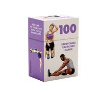 Unlock Pain Relief: 100 Stretching Exercise Flash Cards for Yoga, Pilates, Physical Therapy & Functional Movement - Ultimate Flexibility Tool Replacing Stretch Bands - Workout Cards Deck