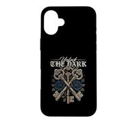 Unlock The Dark Gothic Skeleton Keys Roses Case for iPhone 16 Plus