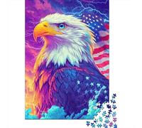 Unlock The Mystery of Eagle - 1000 Piece Puzzle in Premium Wood for Adults - A Must-Have for Puzzle Enthusiasts
