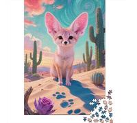 Unlock The Mystery of Fennec Fox - 1000 Piece Puzzle in Premium Wood for Adults - A Must-Have for Puzzle Enthusiasts