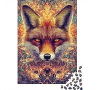 Unlock The Mystery of Fox - 1000 Piece Puzzle in Premium Wood for Adults - A Must-Have for Puzzle Enthusiasts