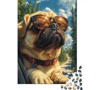 Unlock The Mystery of Pug - 1000 Piece Puzzle in Premium Wood for Adults - A Must-Have for Puzzle Enthusiasts