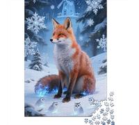 Unlock The Mystery of Red Fox - 1000 Piece Puzzle in Premium Wood for Adults - A Must-Have for Puzzle Enthusiasts