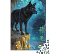 Unlock The Mystery of Wolf - 1000 Piece Puzzle in Premium Wood for Adults - A Must-Have for Puzzle Enthusiasts