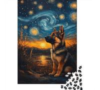 Unlock The Secrets of German Shepherds - 1000 Piece Wooden Jigsaw Puzzle Adventure for Adults - Educational, Fun, And Challenging