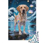 Unlock The Secrets Within Golden Retriever - 1000 Pieces of Wooden Puzzle Excellence, Engaging Educational Fun for Curious Minds