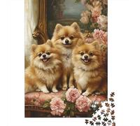 Unlock The Secrets Within Pomeranian - 1000 Pieces of Wooden Puzzle Excellence, Engaging Educational Fun for Curious Minds