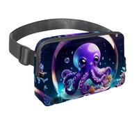 Unlock Your Outdoor Potential with our Travel Waist Pack, A Crossbody Bag for Running, Walking, Hiking, and Cycling, Suitable for Men and Women, Octopus Crystal Ball