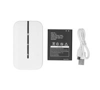 Unlocked 4G LTE Mobile Hotspot Portable Router, 5g rour Supports 10 Users Sharing, 300Mbps High Speed Travel Business Trip Working, 2100mAh Battery, راوتر 5g for Pocket, White
