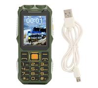 Unlocked Cell Phone for Seniors, 2G Dual SIM Big Button Senior Cell Phone, Easy to Use Simple Mobile Phone with 2.4" Screen, SOS Button, High Volume & 16800mAh Battery for Elderly & Kids(Green)