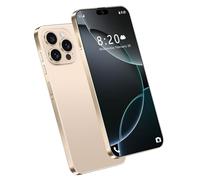 Unlocked Cheap Mobile Phones for I16 Ultra, Android 5G Global Version Smartphone, 7.3Inch Incell HD Capsule Screen, Support Face Recognition Multi-Language Dual Sim Card,Desert Gold-1TB
