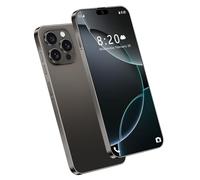 Unlocked Cheap Mobile Phones for I16 Ultra, Android 5G Global Version Smartphone, 7.3Inch Incell HD Capsule Screen, Support Face Recognition Multi-Language Dual Sim Card,Black-1TB