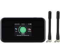 Unlocked MU5001 Touchscreen 5G Mobile Hotspot (Black) 3.8Gbps. Wi-Fi 6. Will work with any Mobile Network Worldwide. Includes 2 x External Antennas