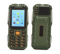 Unlocked Rugged Mobile Phone for Seniors - Senior Friendly 2.4in Screen 1.3MP Camera SOS Emergency Button FM Radio 3000mAh Battery Green