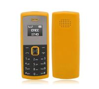 Unlocked Senior Cellphone, 2G Tiny Phone for Elderly, GSM 2G Dual SIM Card Mobile Phone, with Voice Changer Feature, 2 in 1 Miniature Cellphone for Seniors (Yellow)