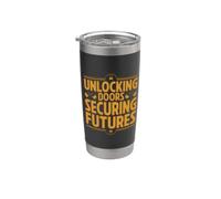 Unlocking Doors Securing Futures Locksmith Stainless Steel Insulated Tumbler