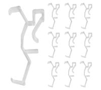Unlorspy 10Pcs Clear Valance Clips 2.5inch Replaceable Blind Clips Plastic Blind Clamps for Window Blind Valance, Horizontal Faux and Wood Blinds Parts