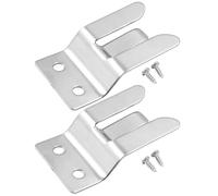 Unlorspy 2Pcs Stainless Steel Microphone Holders,Sturdy Mic Hanger Clip with Screws for FT1907 7900 8900R 400XDR 6000R and More