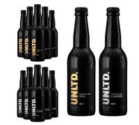 UNLTD. Alcohol Free Beer Mixed Case (12 x 330ml Bottles) - 6 IPA & 6 Lager with Full-Bodied & Crisp Flavour - Low Calorie, Vegan & Gluten-Free Non Alcoholic Beers Brewed Sustainably in the UK