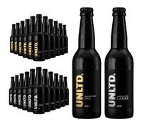 UNLTD. Alcohol Free Beer Mixed Case (24 x 330ml Bottles) - 12 IPA & 12 Lager with Full-Bodied & Crisp Flavour - Low Calorie, Vegan & Gluten-Free Non Alcoholic Beers Brewed Sustainably in the UK