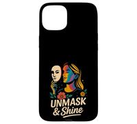 Unmask and Shine Neurodiversity ADHD Girl Autism Awareness Case for iPhone 15 Plus