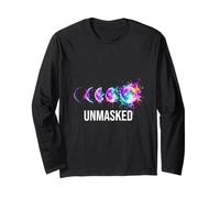 Unmasked Late Diagnosed Adult Rainbow Splash Art Long Sleeve T-Shirt