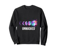 Unmasked Late Diagnosed Adult Rainbow Splash Art Sweatshirt