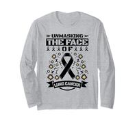 Unmasking The Face of Lung Cancer Long Sleeve T-Shirt