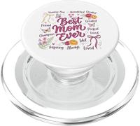 Unmatched Greatest Mother Floral Butterflies Design PopSockets PopGrip for MagSafe