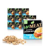unMEAT Plant Based Meat | Easy to Prepare Plant Based Protein | Vegan Meat with Less Calories, Luncheon Meat Style, 12 pack