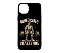 Unmedicated Because I Like A Challenge Therapy Humor Case for iPhone 14 Plus