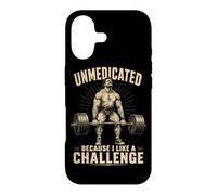 Unmedicated Because I Like A Challenge Therapy Humor Case for iPhone 17