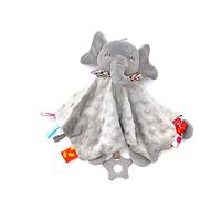 UNMOT Baby comforter Blanket - Cuddle Blanket,Baby Cuddly Toy with Crinkle Foil and Bell,soft comforter for newborn,baby boy & girl gift (Elephant)