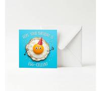 UNMOT Egg-Cellent Birthday Card, 14.5 x 14.5 cm with Envelope